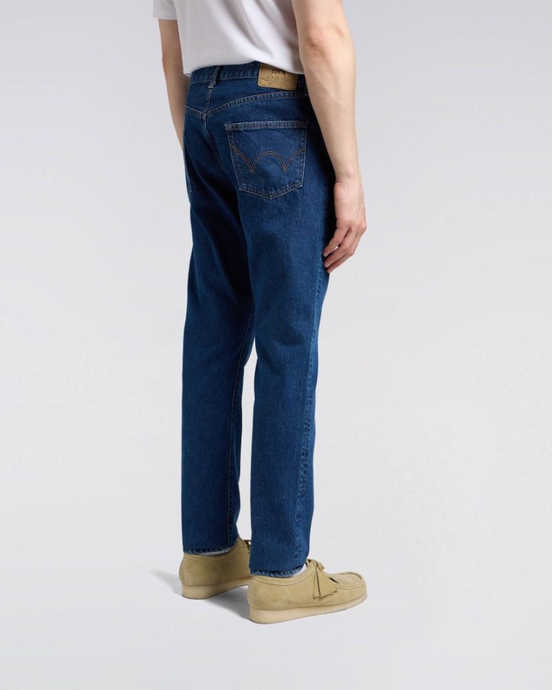 Ediwn Slim Tapered Jeans Kaihara Blue...