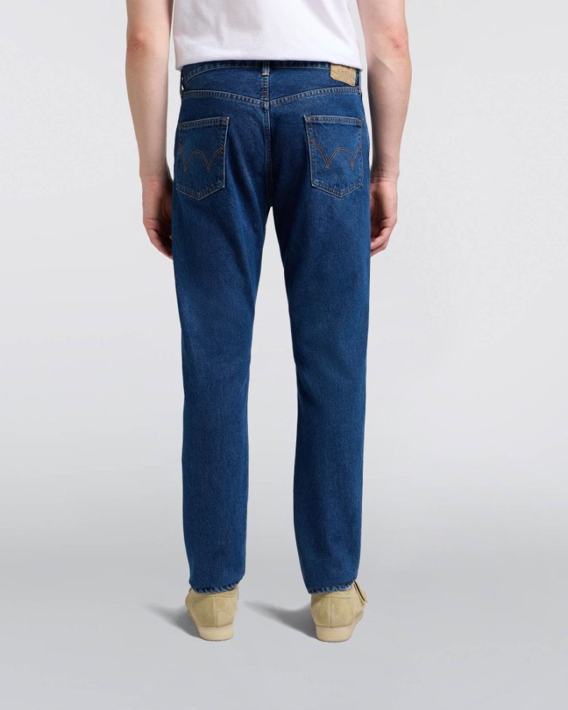 Ediwn Slim Tapered Jeans Kaihara Blue...