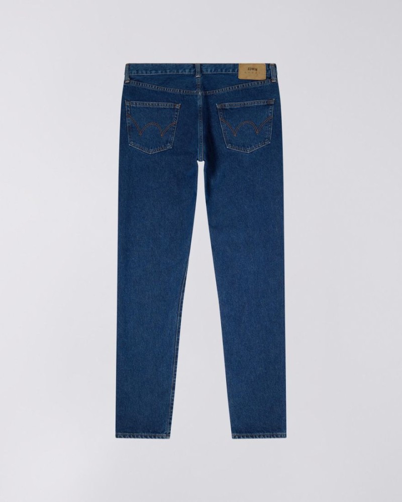 Ediwn Slim Tapered Jeans Kaihara Blue...