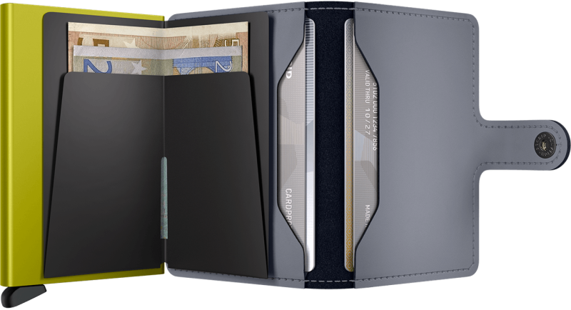 Secrid Mini Wallet Matte Grey/Lime