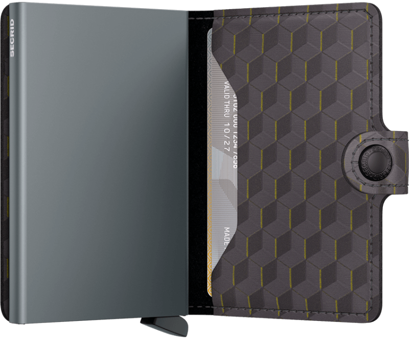 Secrid Mini Wallet Optical Grey/Yellow