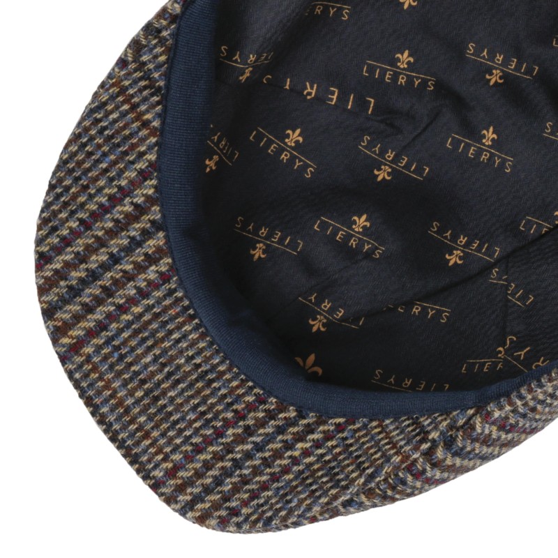 Lierys Glencheck Duck Cap Navy/Brown