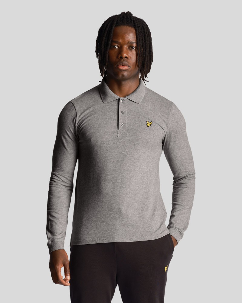 Lyle & Scott Long Sleeve Cotton Polo...