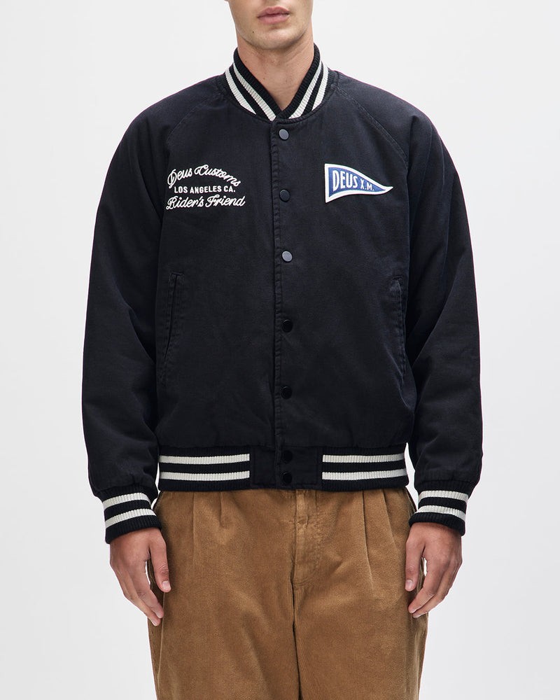 Deus Ex Machina Stadium Jacket Black