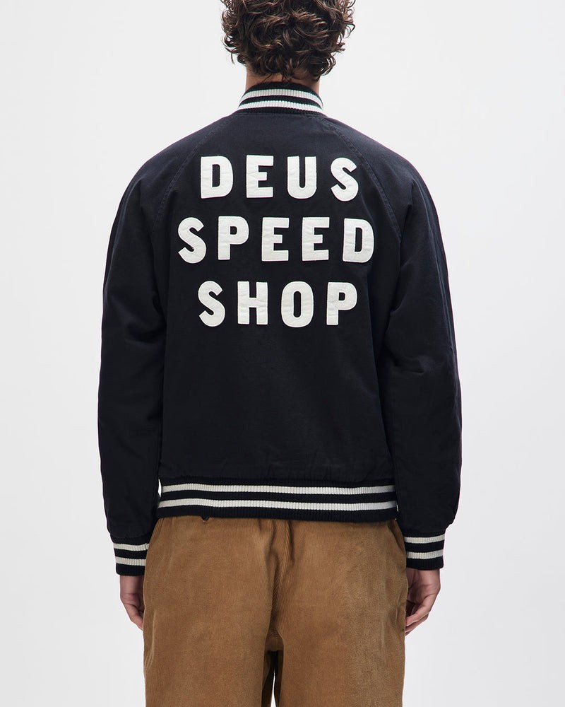 Deus Ex Machina Stadium Jacket Black
