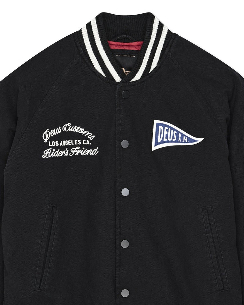Deus Ex Machina Stadium Jacket Black