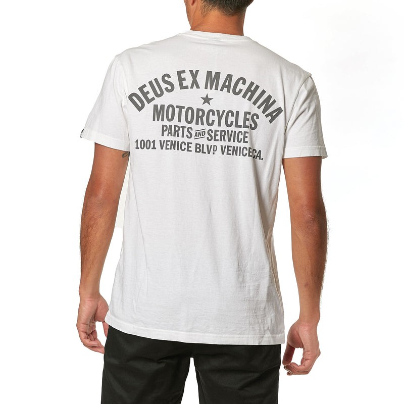 Deus Ex Machina Venice Address Tee White