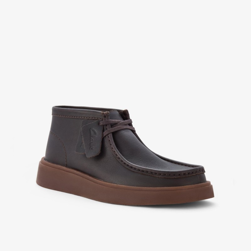 Clarks Torview Hi Brown Leather