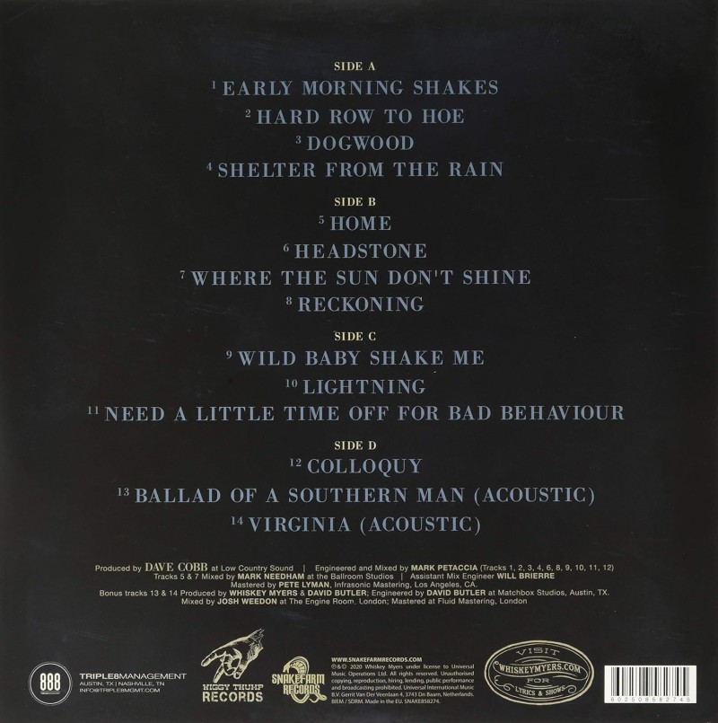 Whiskey Myers "Early Morning Shakes"...