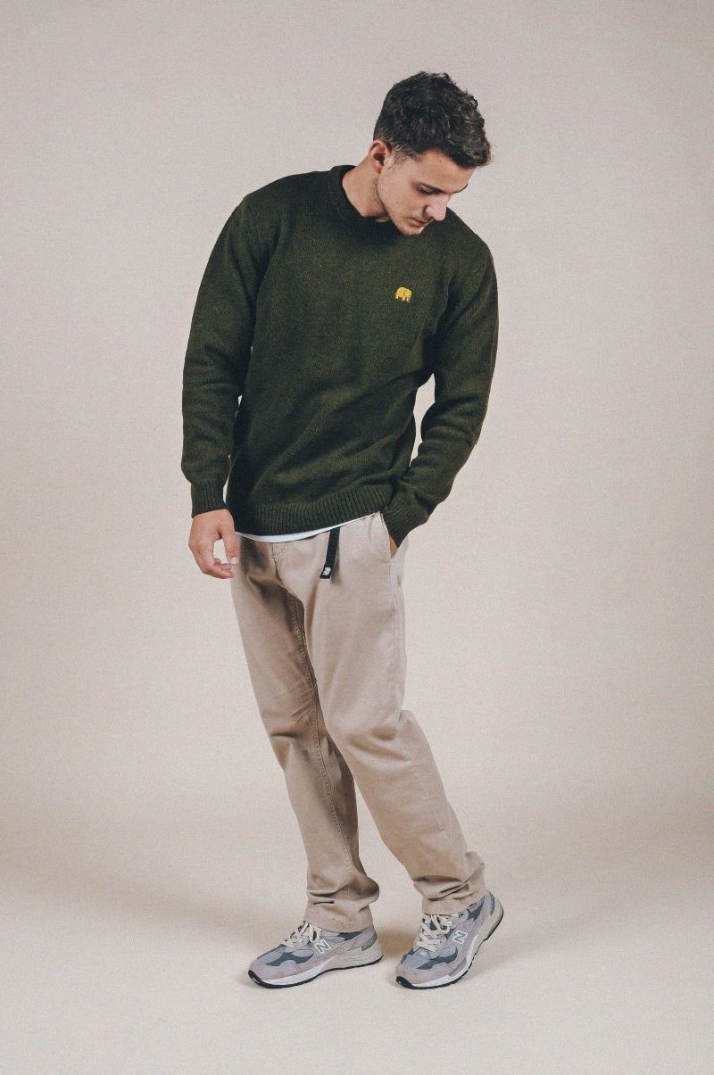 Trendsplant Sella Knit Sweater Ivy Green