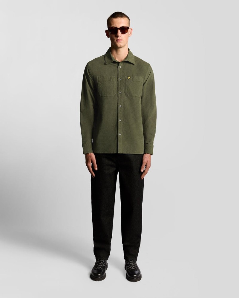 Lyle & Scott Needle Cord Plain Shirt...