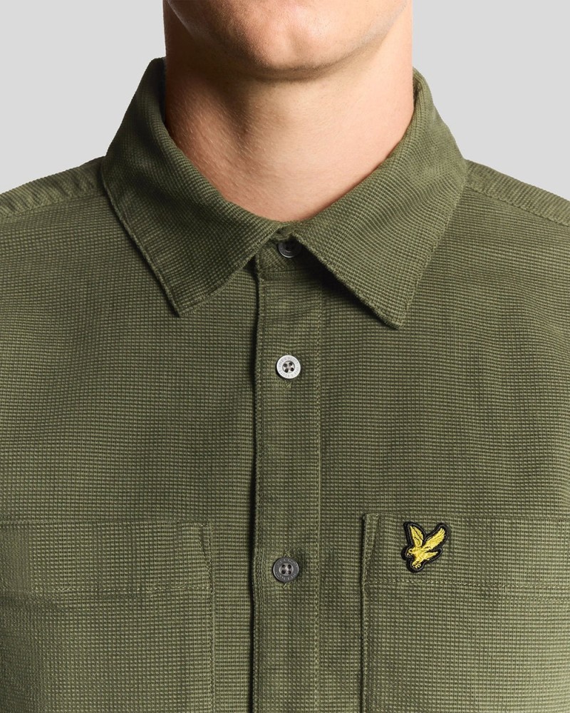 Lyle & Scott Needle Cord Plain Shirt...