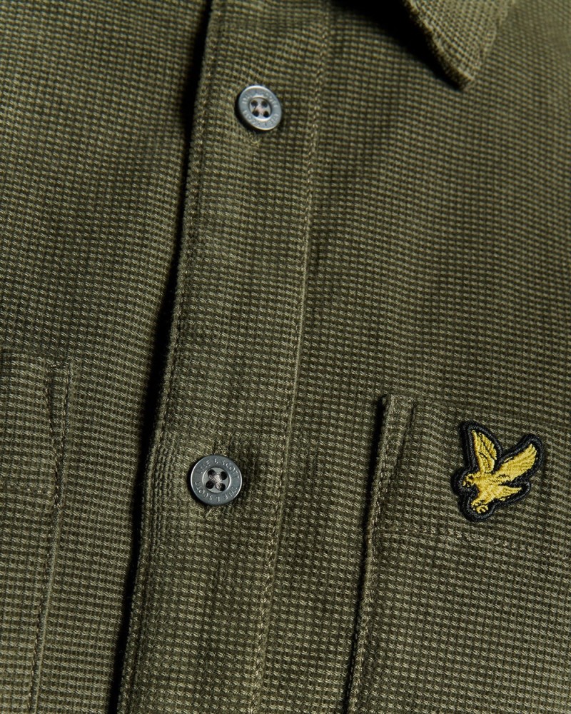 Lyle & Scott Needle Cord Plain Shirt...