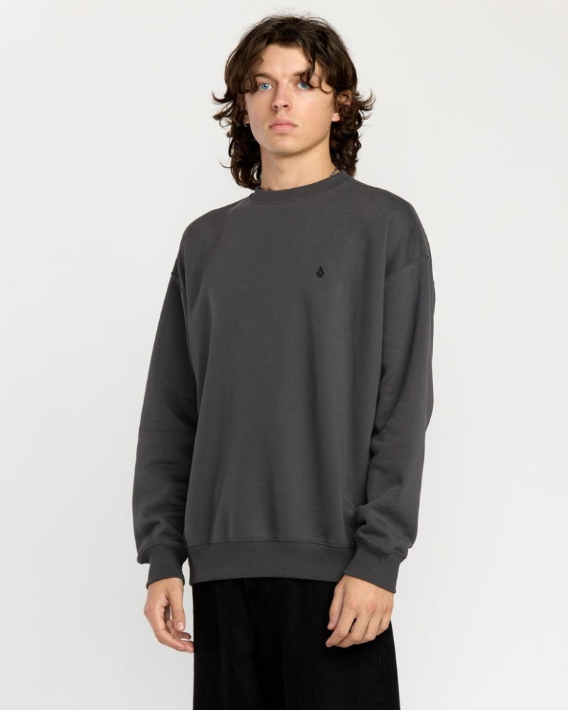 Volcom Single Stone Crewneck Asphalt...