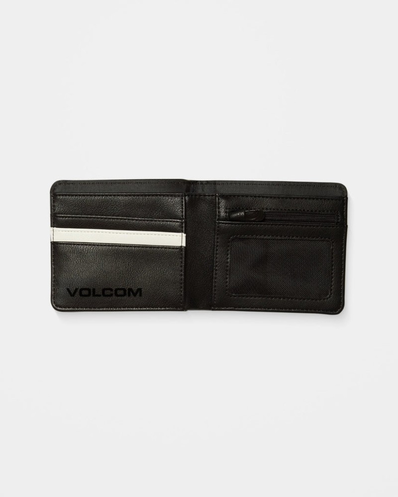 Volcom Slim Stone Pu Small Wallet Black