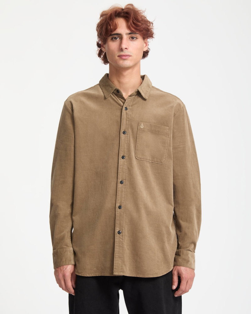 Volcom Zander Corduroy Shirt Teak