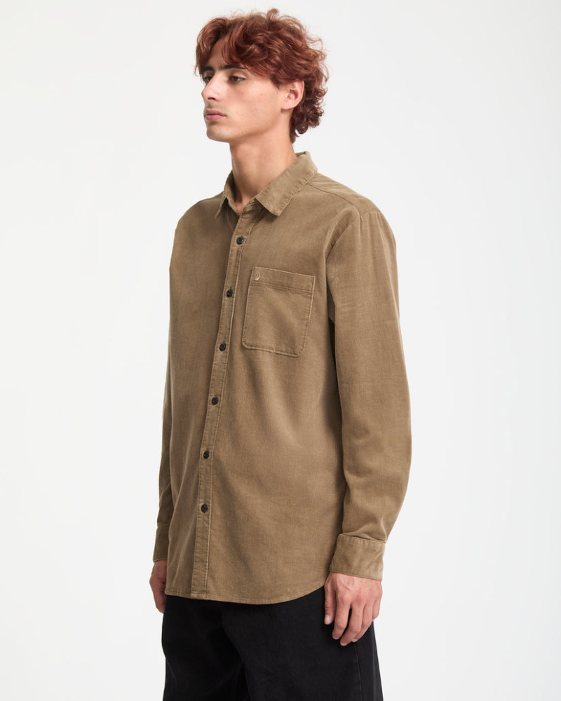 Volcom Zander Corduroy Shirt Teak