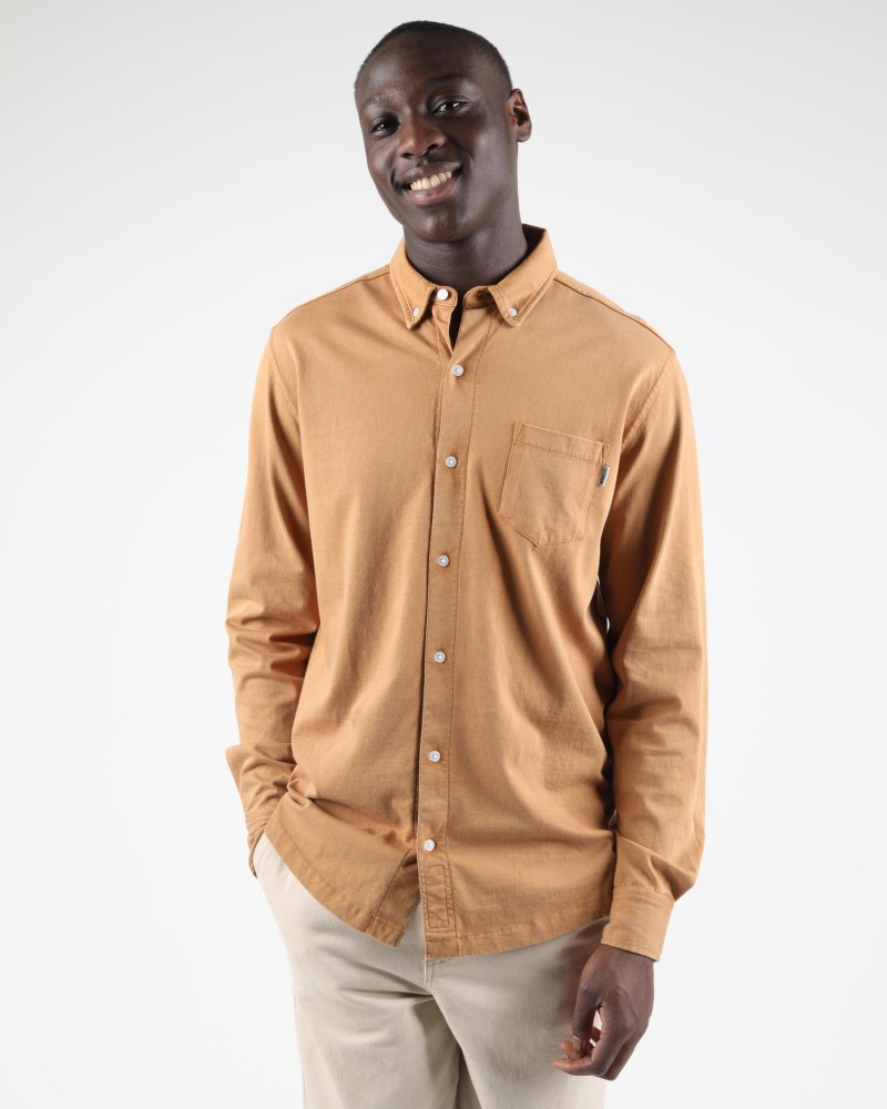 Wemoto Shaw Cotton Shirt Caramel
