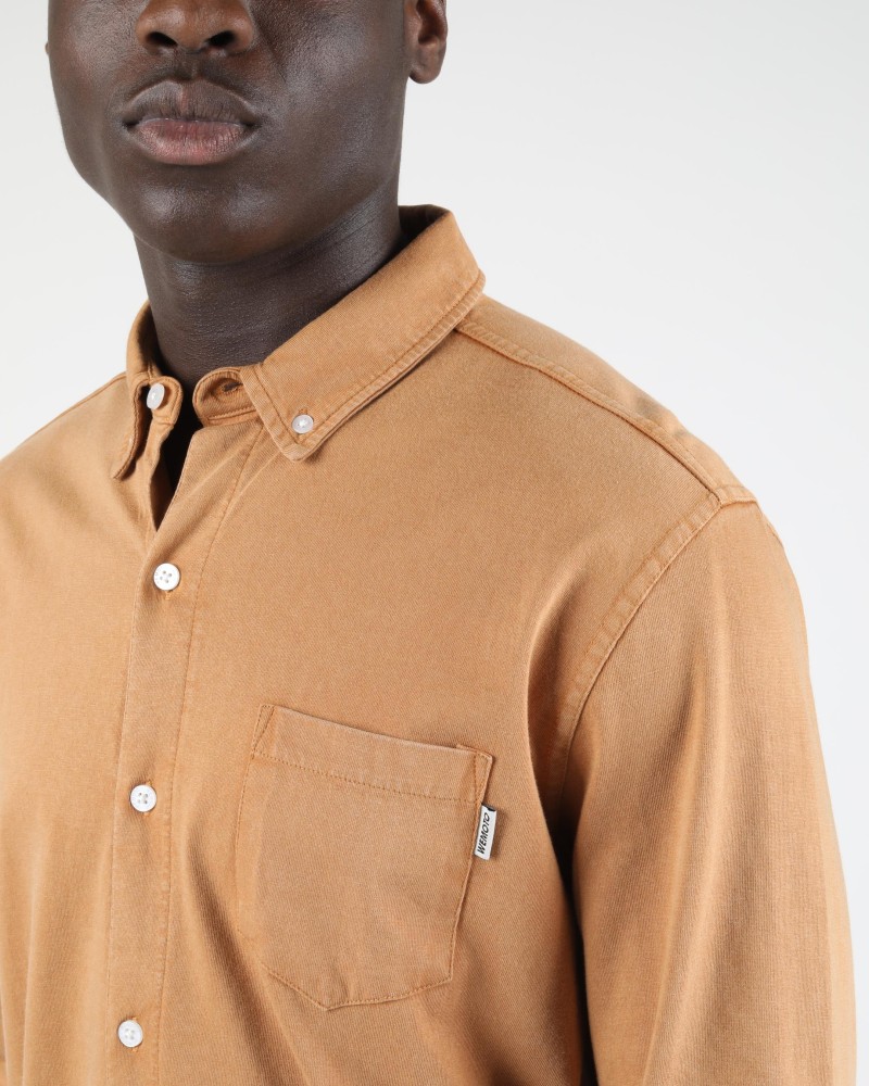 Wemoto Shaw Cotton Shirt Caramel