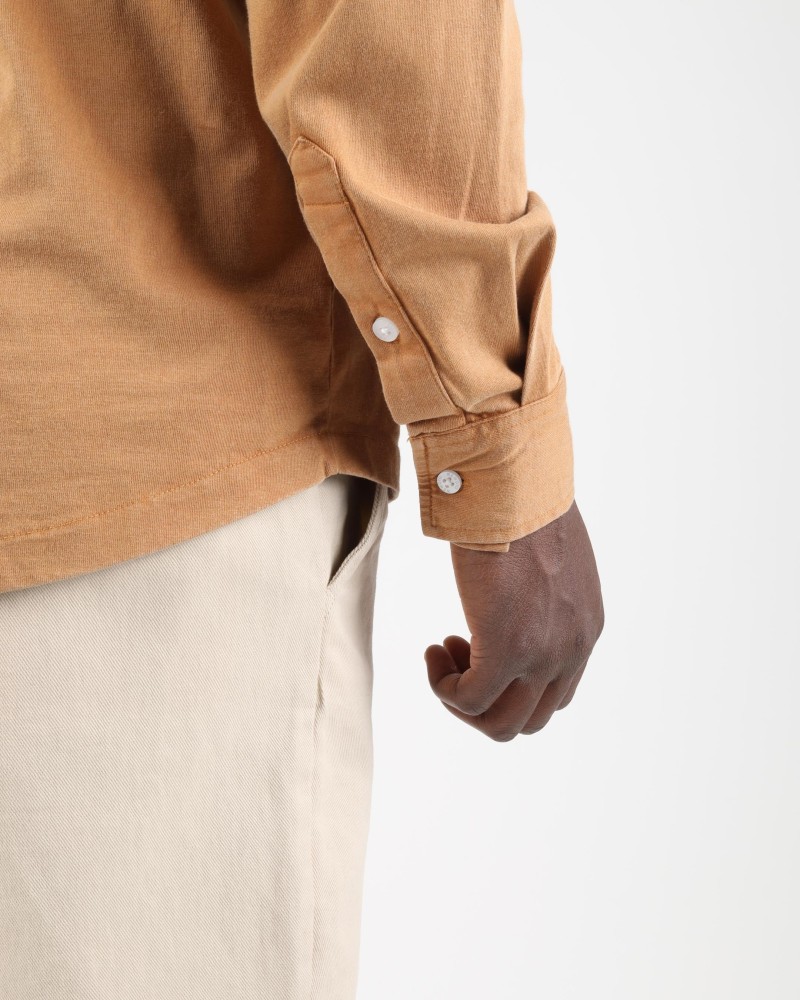 Wemoto Shaw Cotton Shirt Caramel