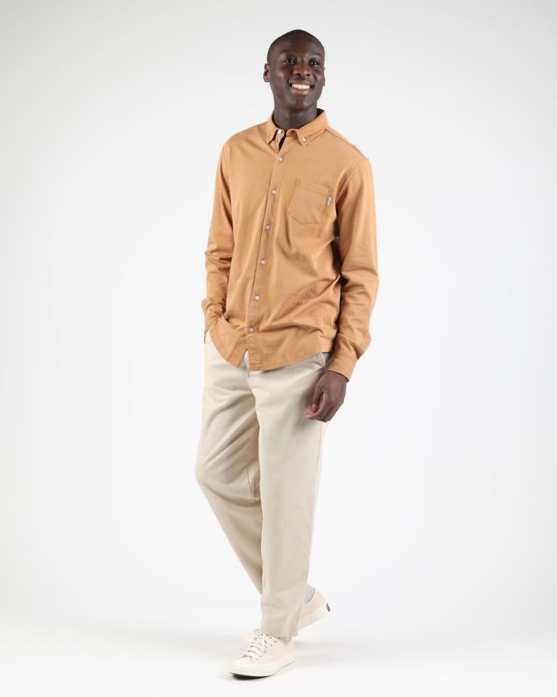 Wemoto Shaw Cotton Shirt Caramel