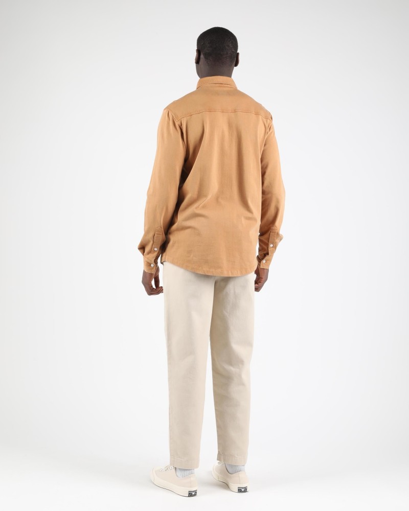 Wemoto Shaw Cotton Shirt Caramel