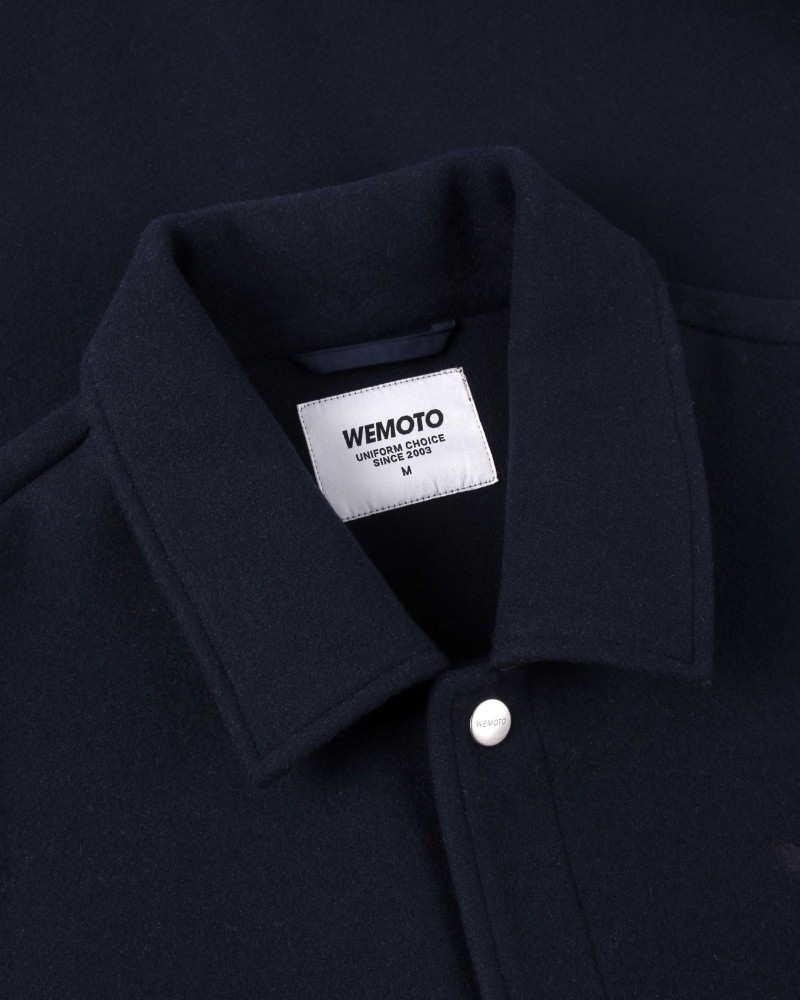 Wemoto Hall Fleece Coach Jacket Navy...