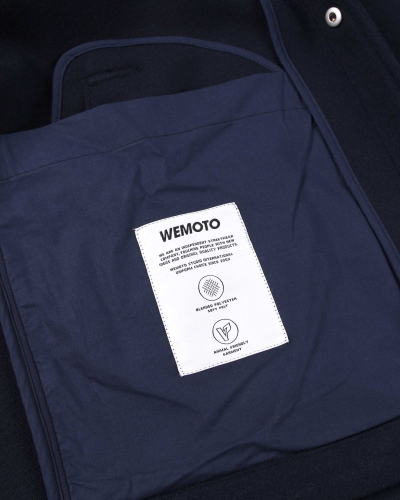 Wemoto Hall Fleece Coach Jacket Navy...