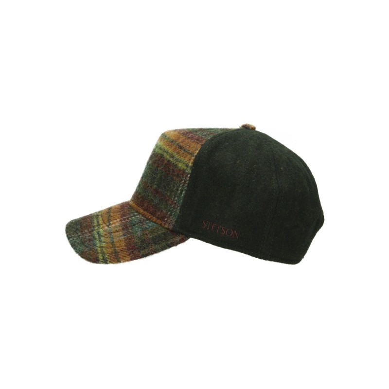 Stetson Wool Check Trucker Cap...