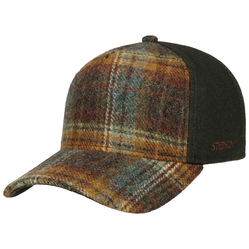 Stetson Wool Check Trucker Cap...