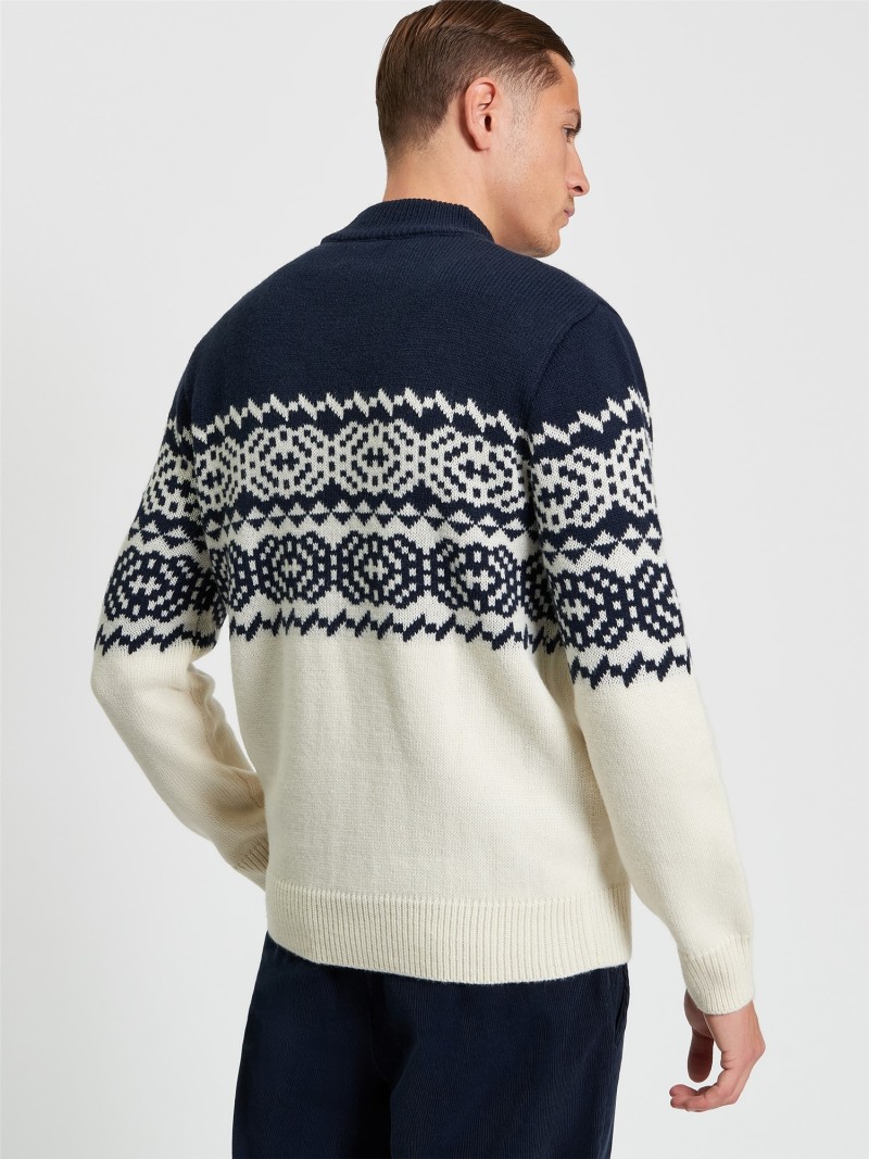 Ben Sherman Mono Fairisle Crew...