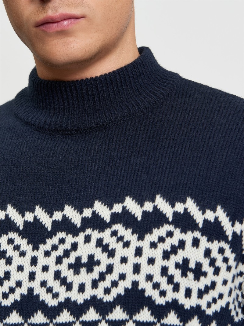 Ben Sherman Mono Fairisle Crew...