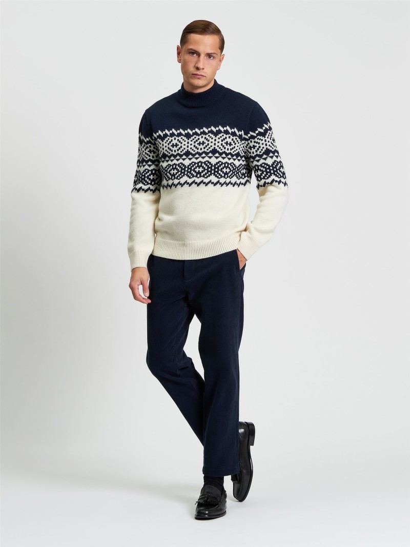 Ben Sherman Mono Fairisle Crew...