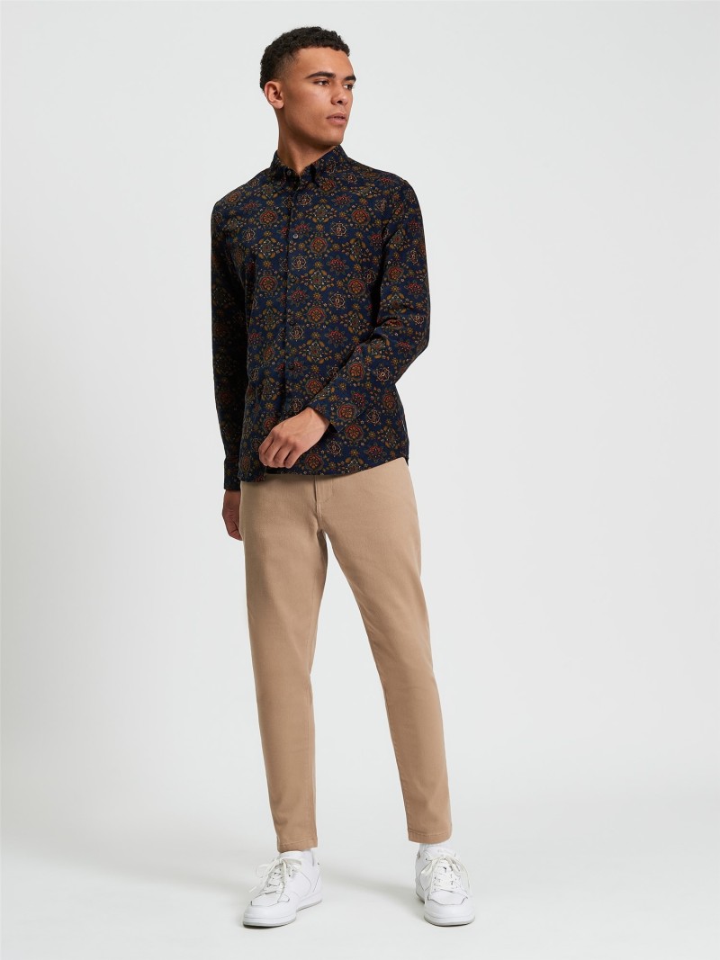 Ben Sherman Foulard Print Cord Shirt...