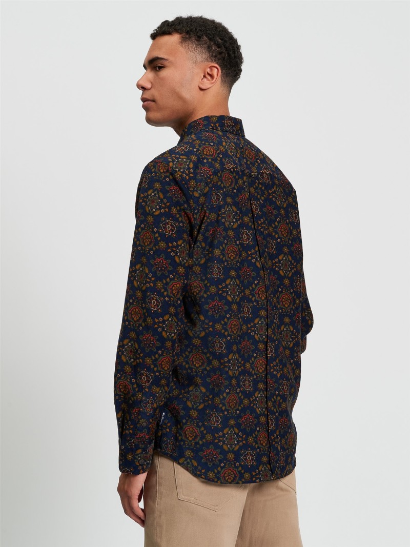 Ben Sherman Foulard Print Cord Shirt...