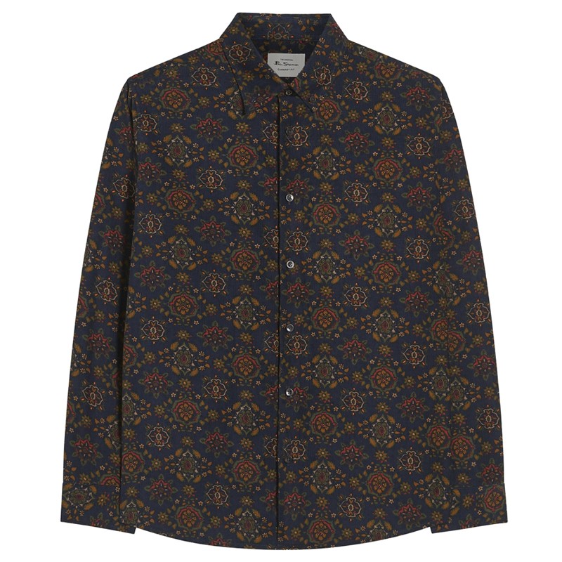 Ben Sherman Foulard Print Cord Shirt...