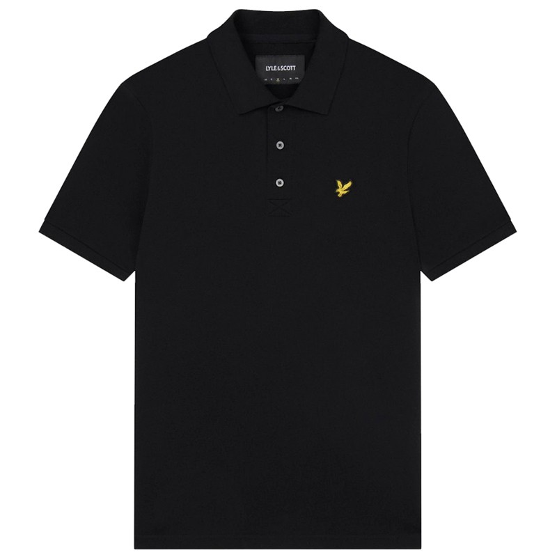 Lyle & Scott Plain Polo Jet Black
