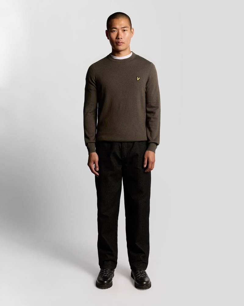 Lyle & Scott Cotton Merino Crew...