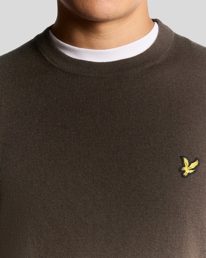 Lyle & Scott Cotton Merino Crew...