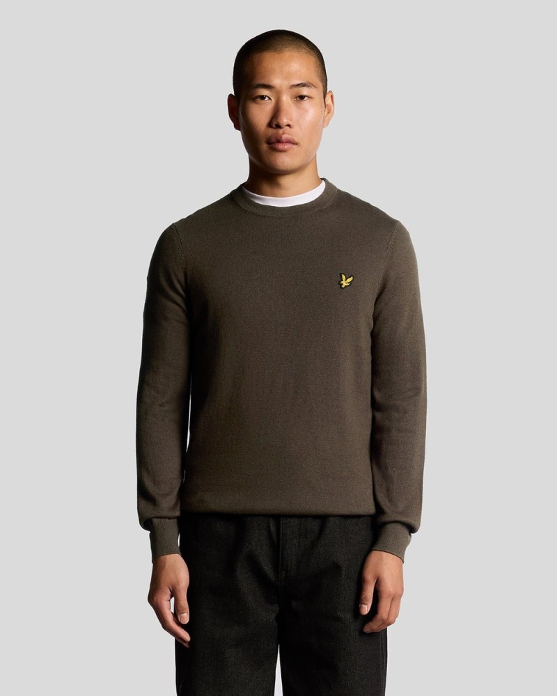Lyle & Scott Cotton Merino Crew...