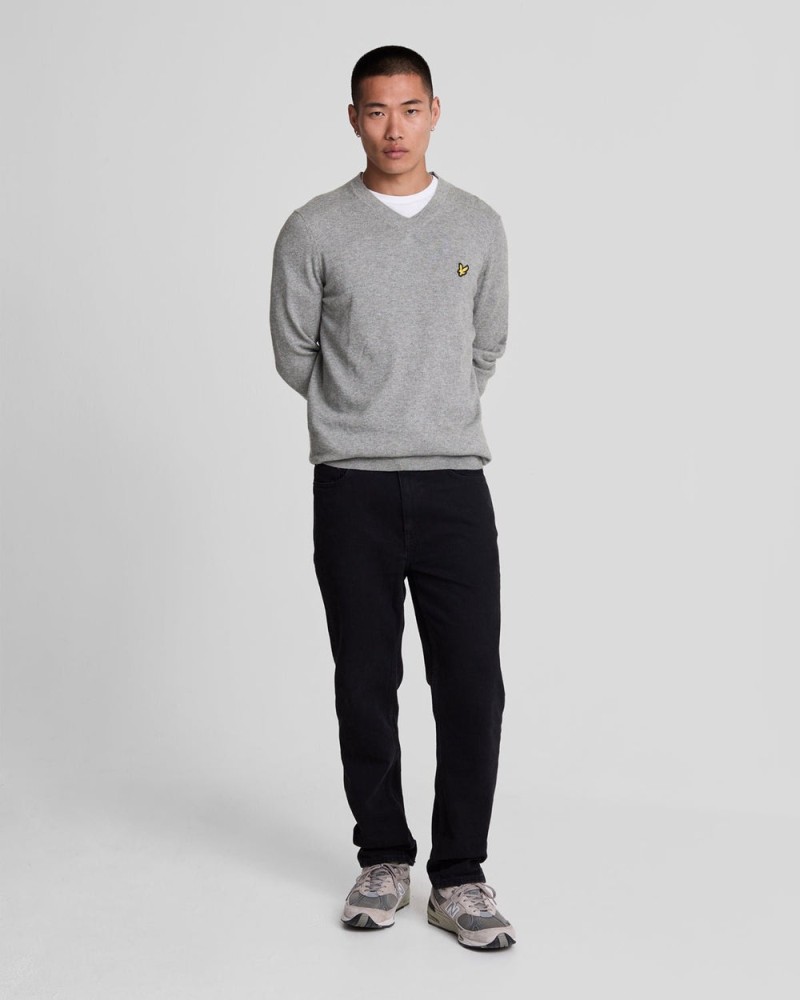 Lyle & Scott Cotton Merino V Neck...