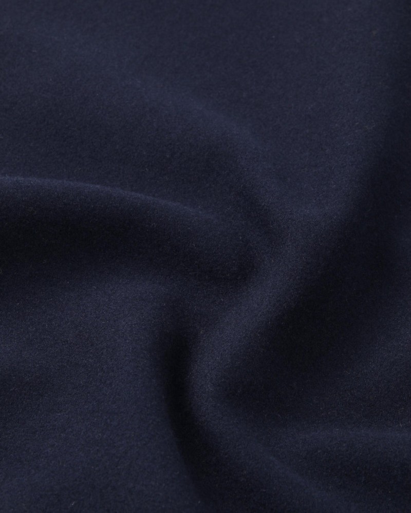 Wemoto Jean Fleece Overshirt Navy Blue