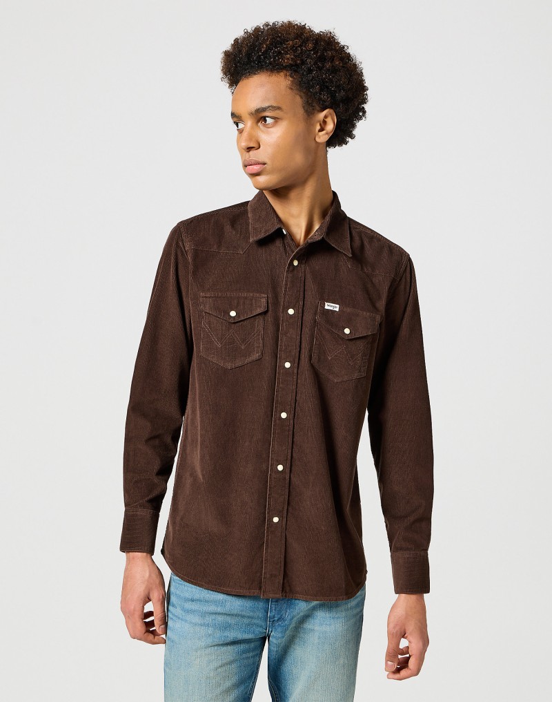 Wrangler Western Corduroy Shirt Mole