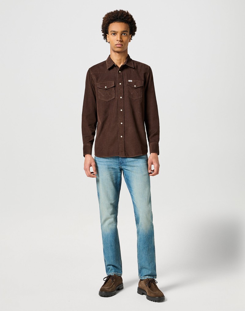 Wrangler Western Corduroy Shirt Mole