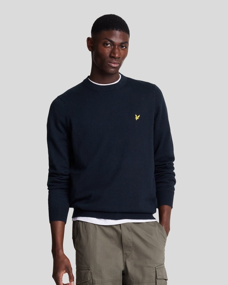 Lyle & Scott Cotton Merino Crew...
