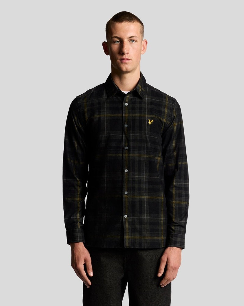 Lyle & Scott Tartan Corduroy Shirt...