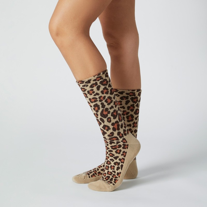 Jimmy Lion Athletic Leopard Print Socks