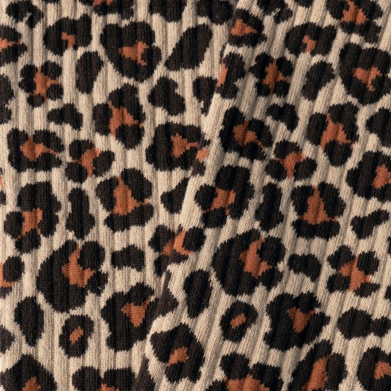 Jimmy Lion Athletic Leopard Print Socks