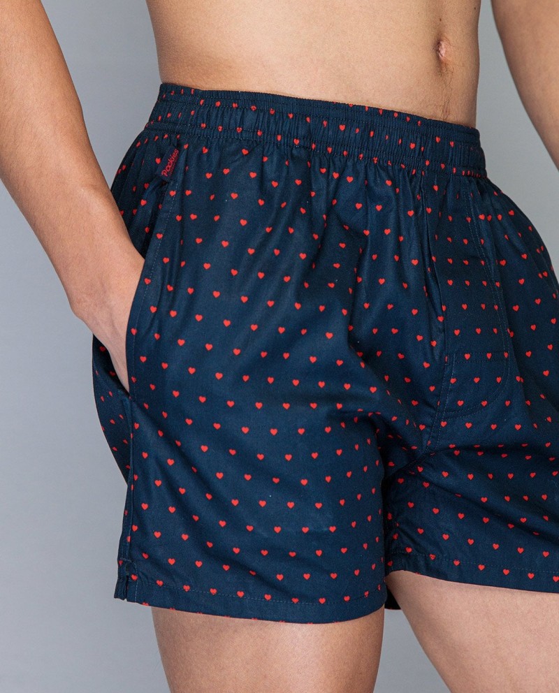 Pockies Navy Love Boxer Shorts Navy