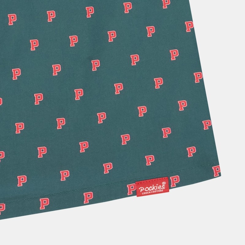 Pockies P's Allover Boxer Shorts Green